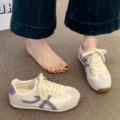 德训鞋女2025新款爆款夏季小白鞋超火薄底运动鞋网面透气休闲板鞋