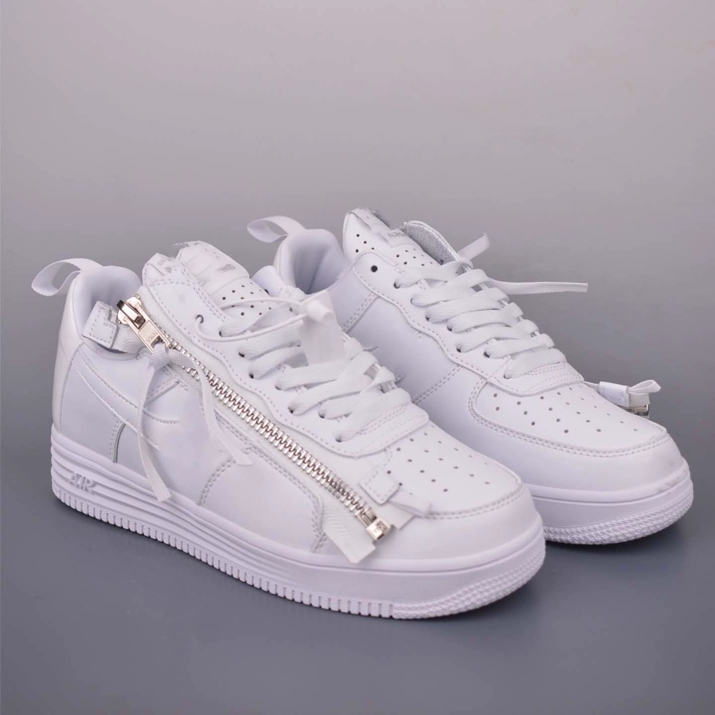 Putian Cross-Border Force1 Co-Branded Sneakers Functional Style Zipper Casual Shoes Af1 White Shoes Men's and Women's Fashion Shoes Putian Cross-Border Force1 Co-Branded Sneakers Functional Style Zipper Casual Shoes Af1 White Shoes Men's and Women's Fashion Shoes