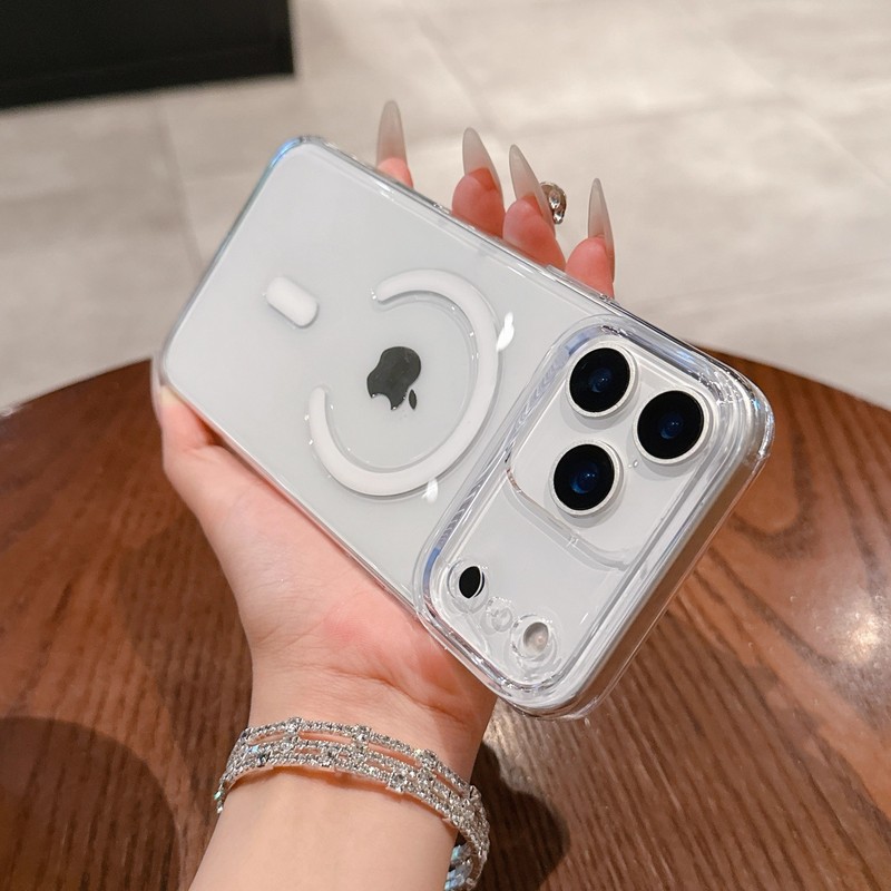 适用iPhone17PROMAX手机壳透明PC硬壳苹果17透磁吸全包防摔保护套|undefined