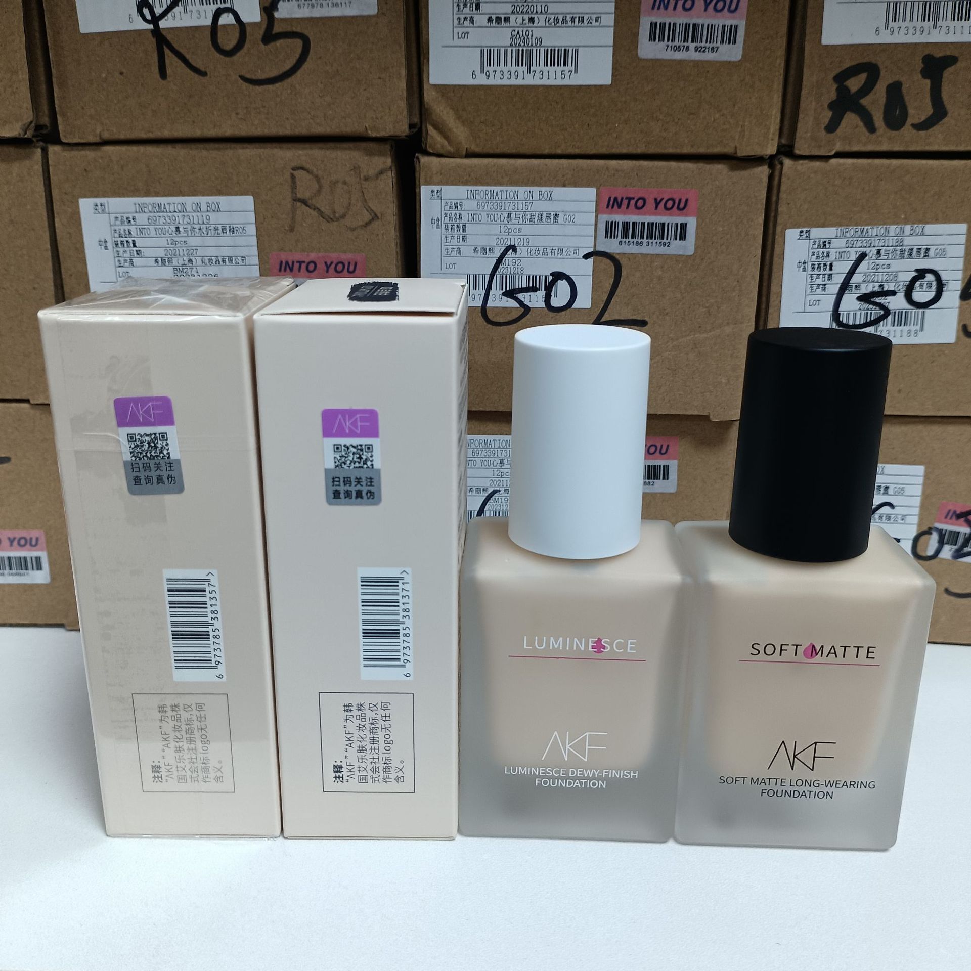 AKF Foundation - Hydrating, Long-lasting, Non-transferring, Oil Control, Concealer for Combination/Oily Skin