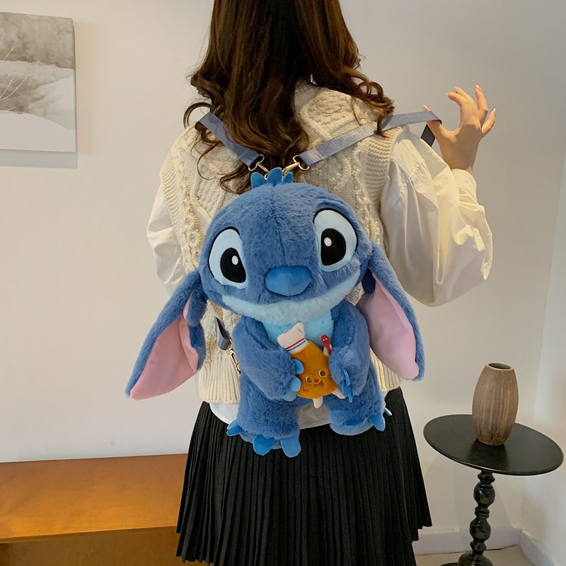 Pequeña venta al por mayor Stitzi felpa dibujos animados mochila niña linda ins bandolera regalo para padres e hijos image 32