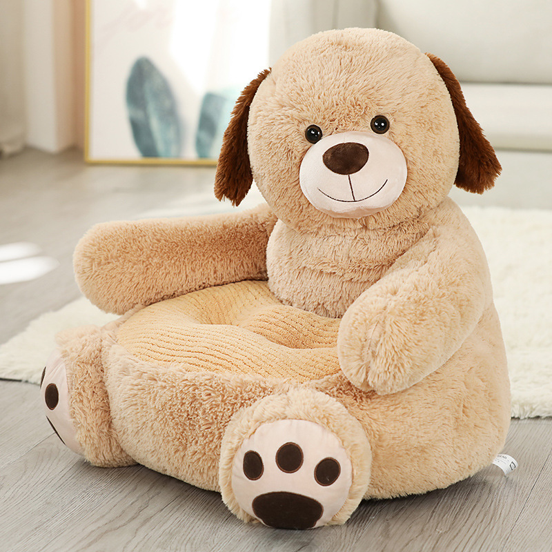 Caricatura panda elefante juguetes de peluche niños perezoso sofá asiento