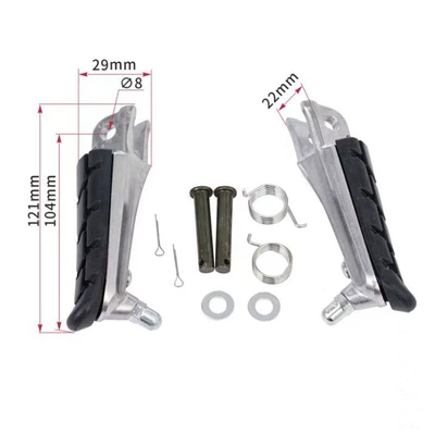 right anti-slip footrests, Motorcycle pedals