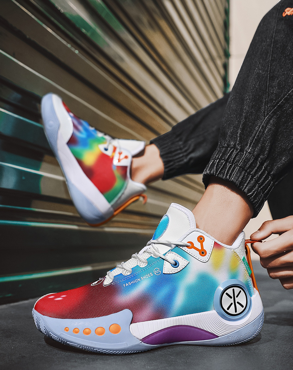 Mirage Basketball Shoes Men's Wade Breathable Real Anti-skid Wear-resistant Children's Sports Shoes_desvips.com