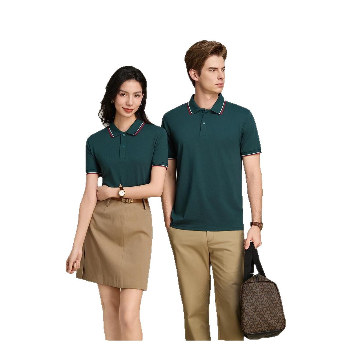 Ropa de trabajo personalizada logotipo impresa polo camiseta corporativa de mangas cortas camiseta cultural hombre y mujer ropa de trabajo camiseta de negocios