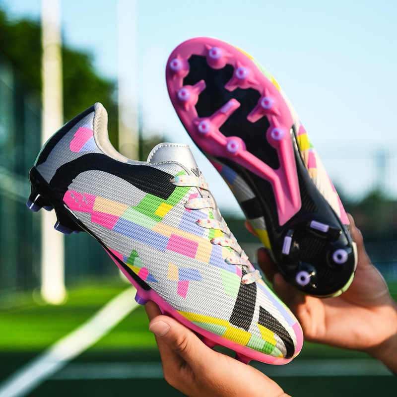 Scarpe da calcio basse transfrontaliere in erba sintetica TF, AG, in pelle, per uomo, donna, bambino, adolescente._voghion.com