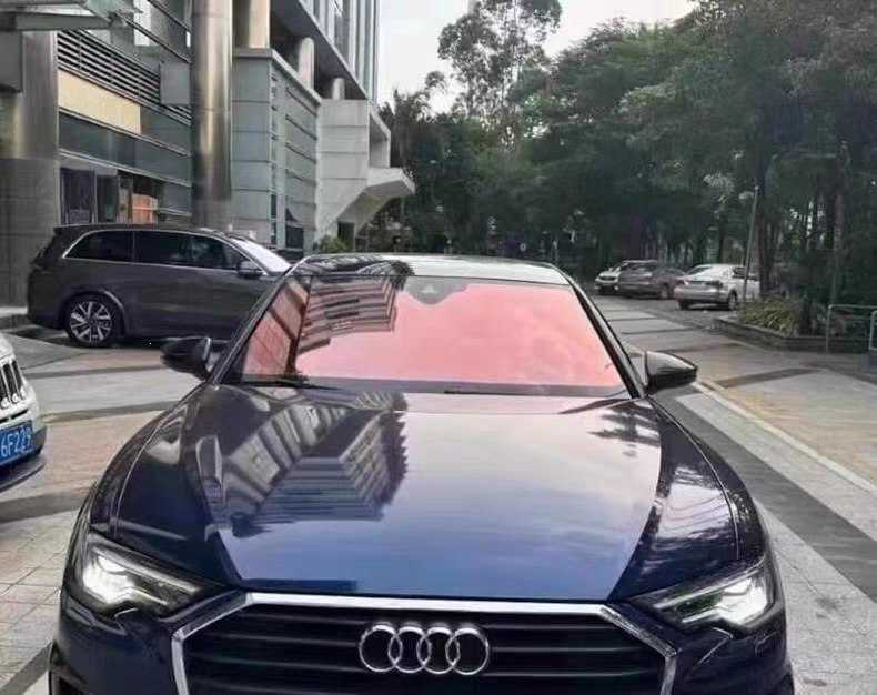Rose Ghost Car Window Film Sunscreen Colorful Purple Heat Insulation Film Solar Film Front Windshield Optical Film