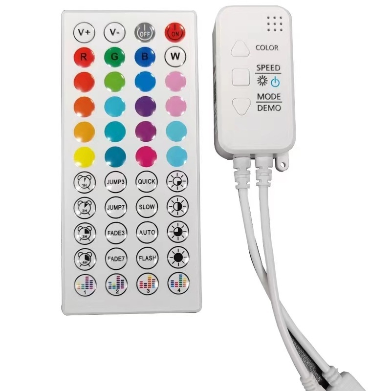 LED ライトストリップ rgb コントローラ RF24 キーアプリ Bluetooth usb44 キータッチセンサーハンドスキャン音楽トーン調光器|undefined