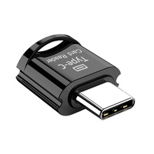 跨境type-c TF卡读卡器迷你otg转接头手机连接TF内存卡金属读卡转