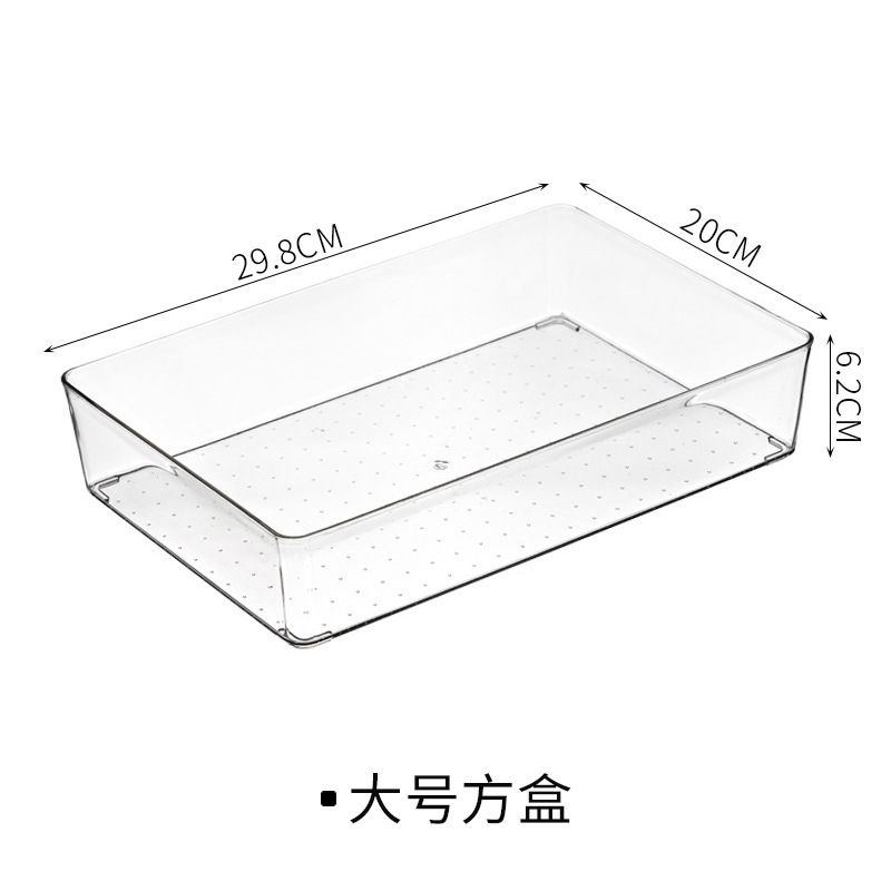 Gabinete de almacenamiento caja de organización libre combinación cuchillo y tenedor vajilla caja de almacenamiento de acrílico transparente cocina cajón caja de partición