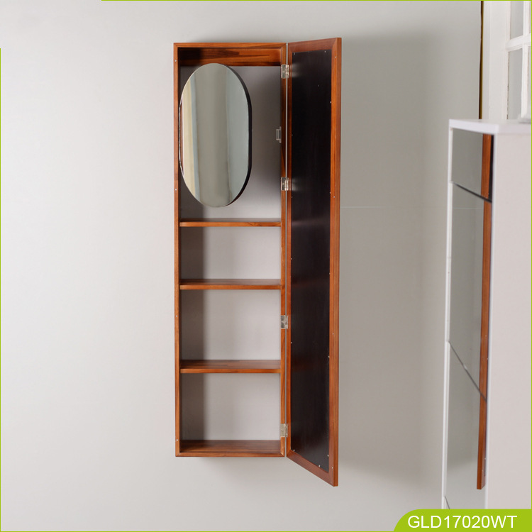 Wall-mounted teak bathroom cabinet side cabinet wall-mounted toilet cabinet bathroom with shelf study kitchen storage cabinet