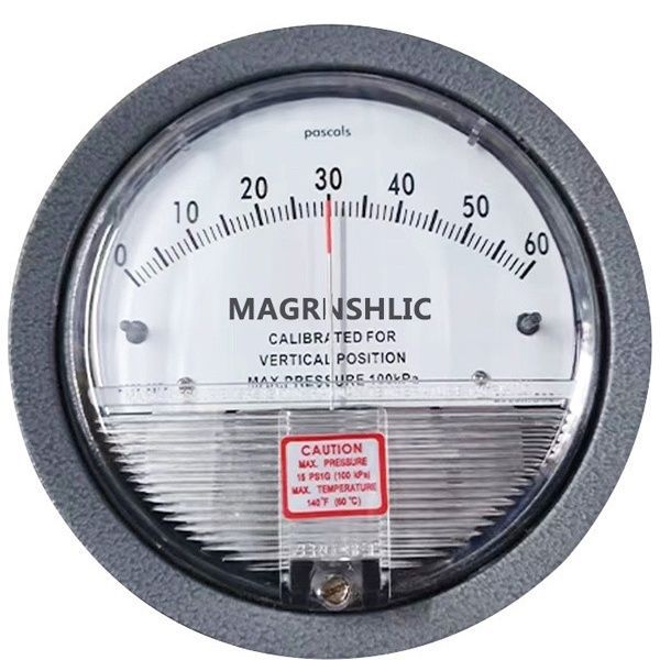 机械式微压差表养殖用差压表洁净室指针式微压表风压60pa正负压表