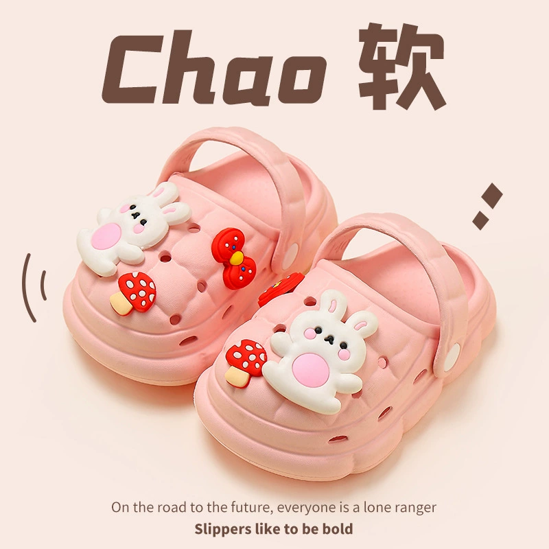 Детская обувь «крокодил» для детей 1 года, 3 года, домашние водонепроницаемые детские тапочки Baotou с защитой от столкновений, летние детские туфли «крокодил» для мальчиков и девочек