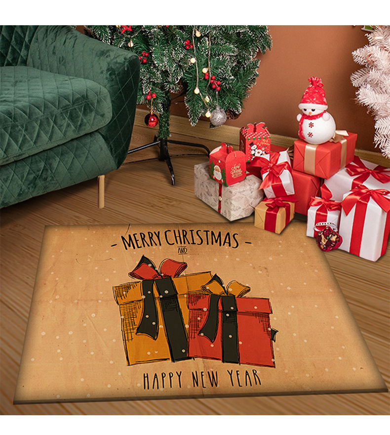 跨境地毯地垫,圣诞地垫,卡通地毯,玄门门垫,入户地垫