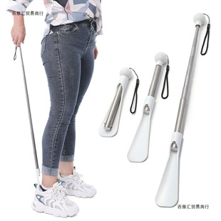 Stainless Steel Retractable Shoe Puller Long Handle Household Shoe Wear Artifact Long Handle Shoe Lacker Shoe Puller Shoe Slider