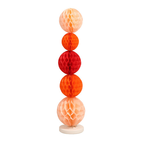 Wedding honeycomb ball column floor floating decoration for men and women wedding room bedroom lantern pull flower wedding room decoration set