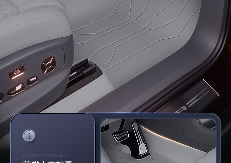 Suitable for Daimler Denza N8L Floor Mats, Full Coverage, 25 New Model Car Interior Decoration Modification Accessories, Trunk Mat Supplies