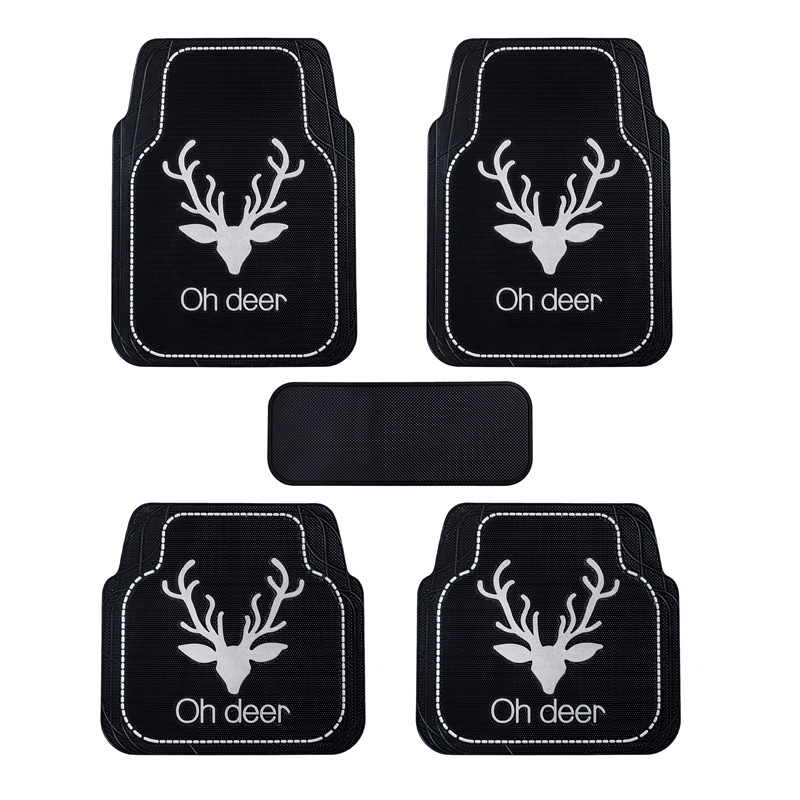 Auto mat for universal car use, 4-season, cuttable, made of latex, thick, waterproof, non-slip, anti-freeze, easy to clean