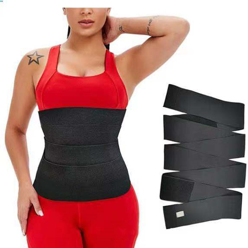 Cross-border tummy wrap elastic waist be...