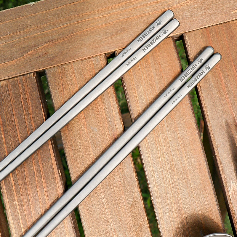 Classic travel ultra light handheld tableware for camping, chopsticks
