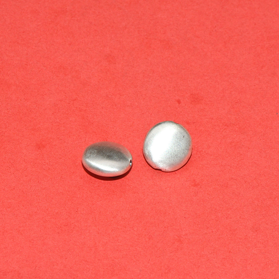 S99 Pure Silver Concave-Convex Spacer Beads with Six-Word Mantra, Loose Beads for DIY Handmade Beading, Stringing, and Barrel Bead Accessories