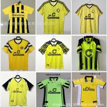 定制短袖足球服889496 12京多安罗伊斯 莱万香川真司复古多特球衣