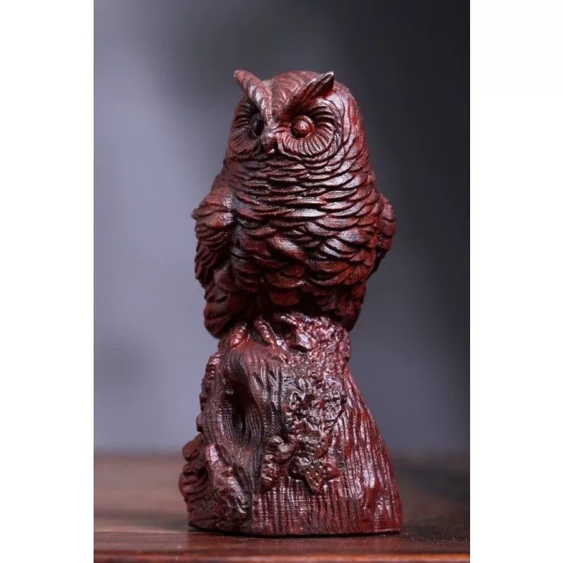Table handle rosewood, pen, creative arm jewelry, pendant walnut, decorations, owl