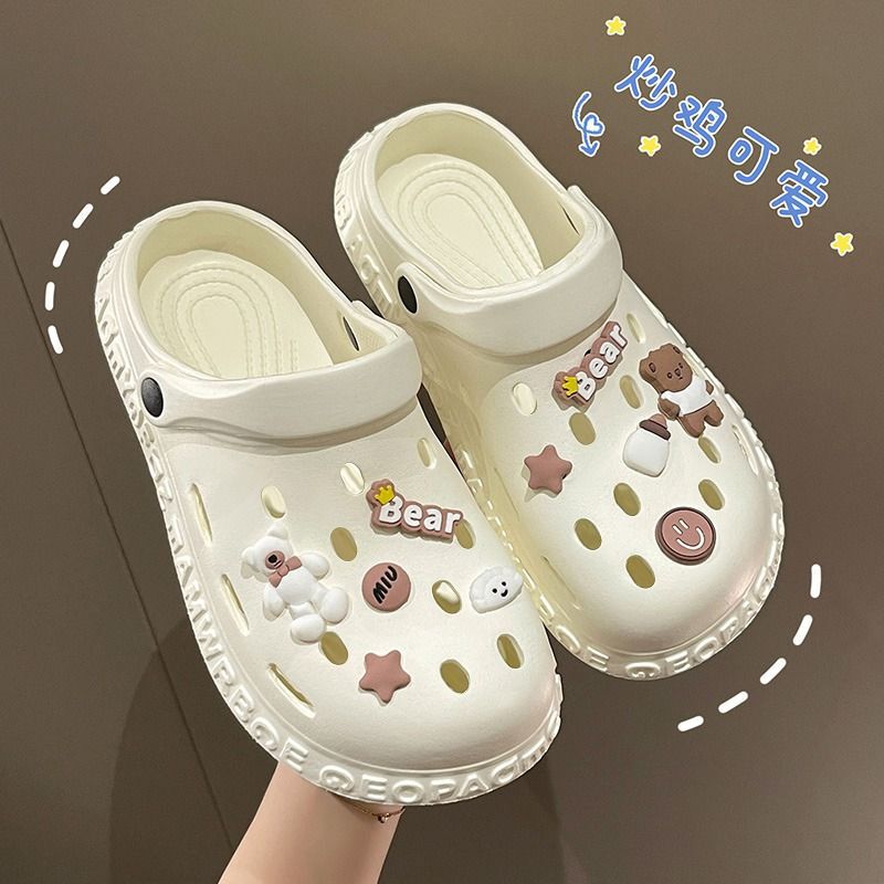 2026 New Summer Clogs for Women, Casual Fashion Home Non-Slip Soft-Soled Closed-Toe Slippers, Summer Sandals for Outdoor Wear