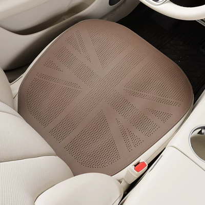 Seasons, Summer Thin Style, Nappa – Seat cushion, seat cover - charming-coffee-cross-stitch-breathable-style-front-row-seat-cushion-single-piece