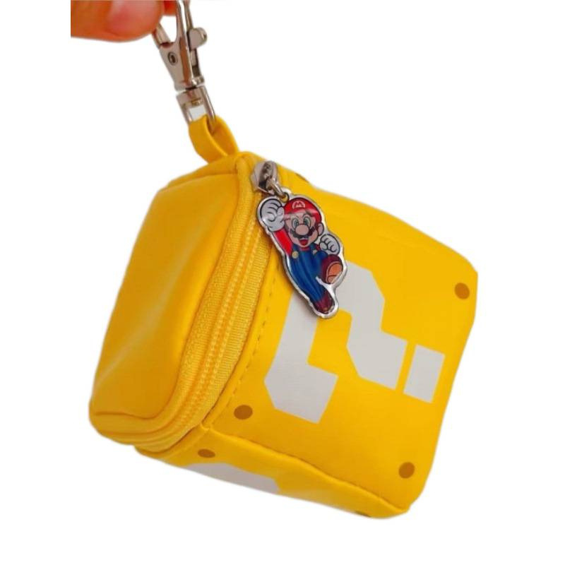 Spot japonés Super Mario interrogación colgante lápiz labial bolsa de almacenamiento de artículos diversos interrogación mini bolsa pequeña cosa linda