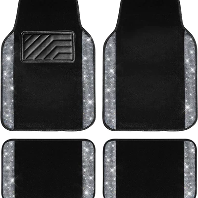 Avtomobil döşəmə paspasları, Decorative Floor Mats 4-Piece Set Easy - new-car-floor-mats-88-3344cm-two-piece-set