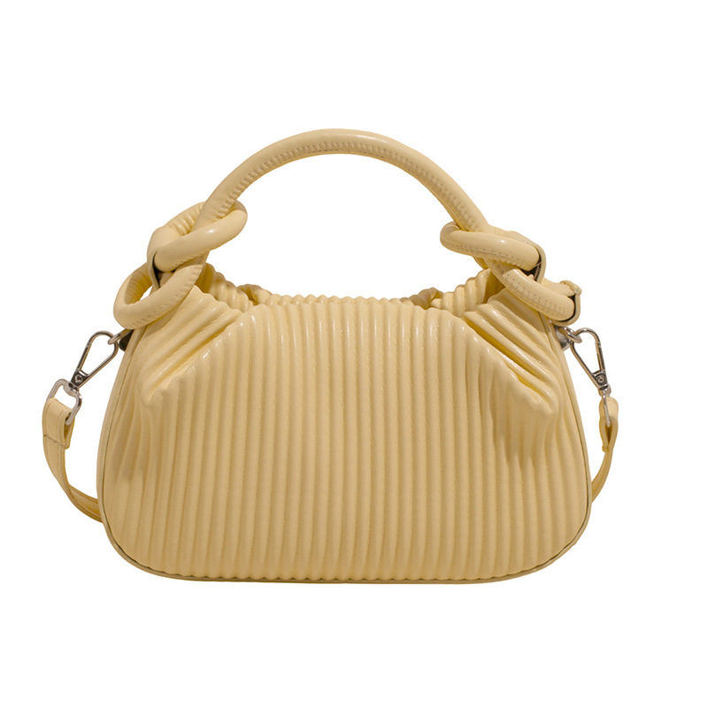 Versión coreana del bolso de nicho 2025 verano nuevo bolso femenino bolso de hombro fresco simple bolso de mensajero a rayas de moda