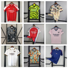 2526アーセナルユニフォーム半袖レース前トレーニング服主客特别版2324ゴールキーパーレトロサッカー服