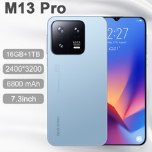 跨境7.3寸水滴屏手机M13 Pro智能2+16厂家批发外贸手机现货可代发
