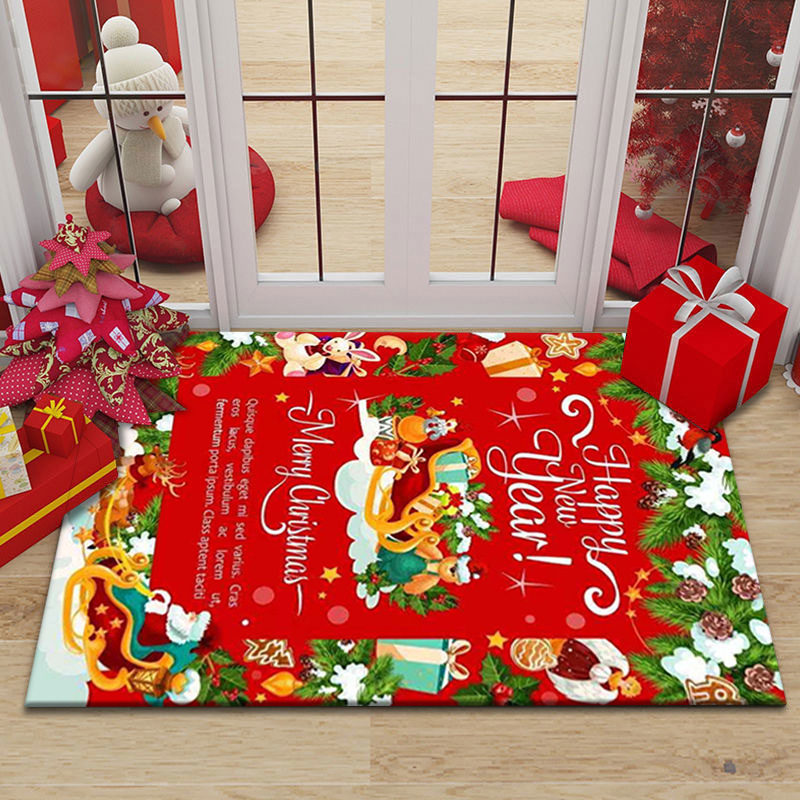 国境を越えた売れ筋クリスマスクリスマスフロアマット、お祭りの雰囲気の装飾マット、玄関ドアマット、ドアマット、ドロップシッピング|undefined