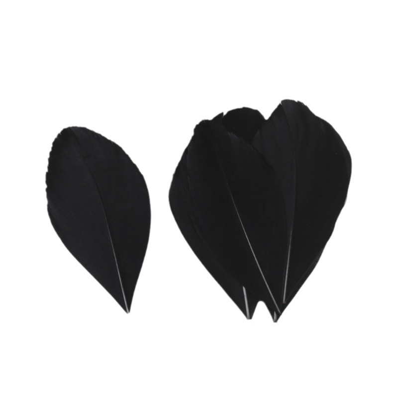 Plumas negras al por mayor DIY accesorios de decoración de ropa accesorios escenas de diseño de fábrica de plumas tienda directa