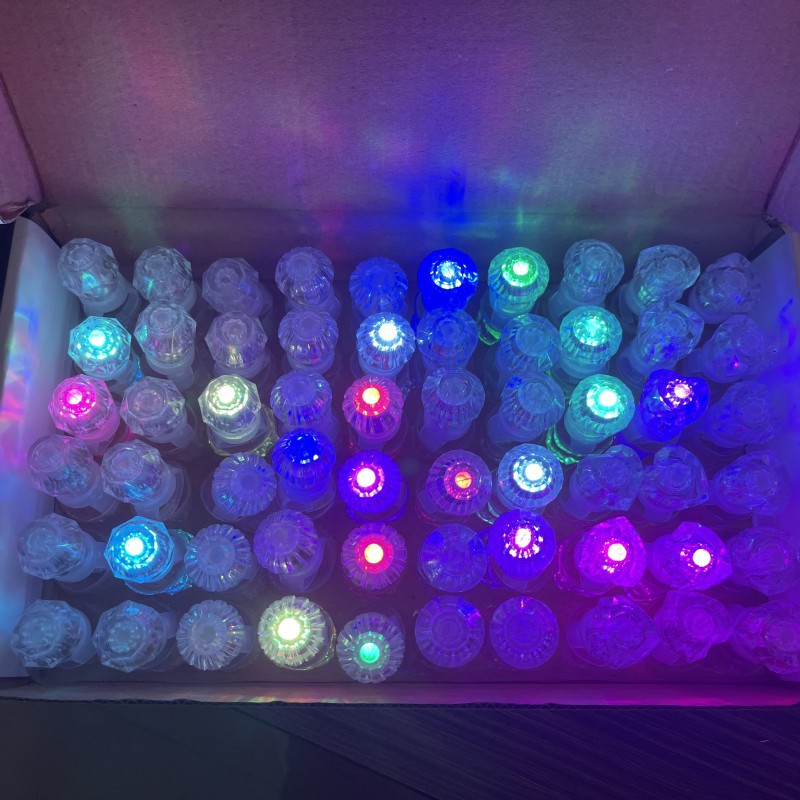 Anillo de luz LED para dedos, barra de luz intermitente, luz de anillo para conciertos, fiestas, animación, brillo en la oscuridad, anillo de luz que brilla en la oscuridad