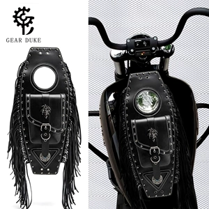 Harley motosiklet çamadanı, vintaj PU universal kruizer telefon və sənəd çantası