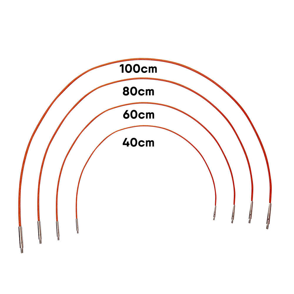 Herramienta de tejer transfronteriza suéter aguja púrpura cabeza blanqueada bambú desmontaje anillo aguja traje 3,0-6,5mm conjunto de 10