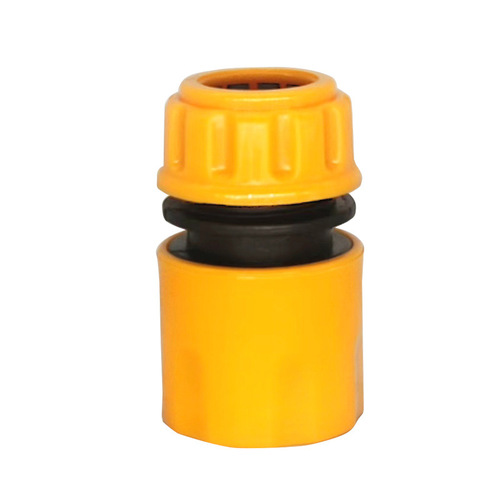 Household car wash plastic 4-point water connection yellow car wash garden irrigation flower watering nipple connector plastic quick connector