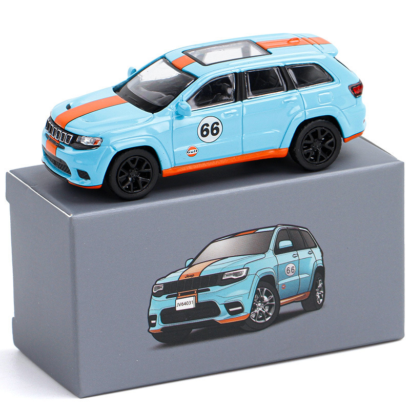 [Boxed] Jkm1 Than 64 Jeep Cherokee Suv Pocket Alloy Car Toy Model Jv64031