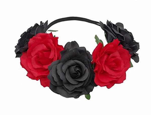 Black, red