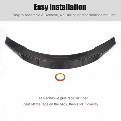 Suitable for 15-21 Mercedes-Benz C- Class W205 two-door four-door modified carbon fiber tail R fixed wind wing (Fixed wind wing) - w205-four-door-r-model