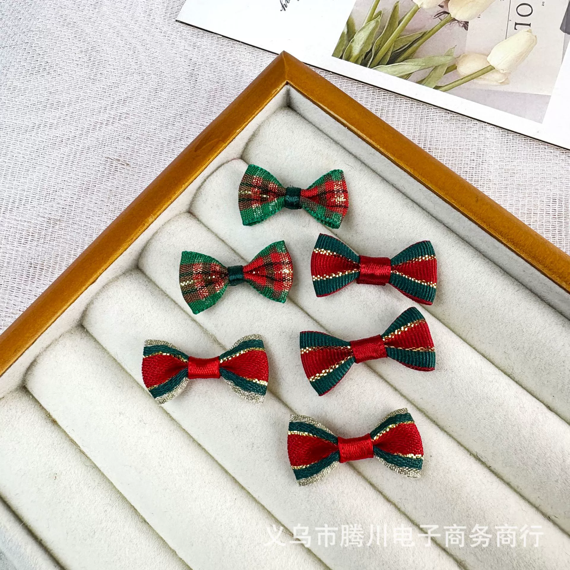 Новогодний Рождественский пояс с красными и зелеными полосками, бант, ювелирные аксессуары, одежда, шляпа, аксессуары для волос, упаковка, декоративные аксессуары своими руками