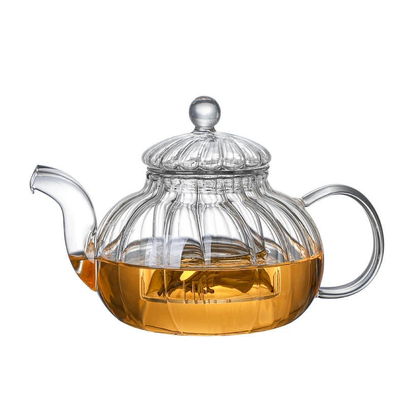 Glass flavored tea, capacious transparent teapot, wholesale