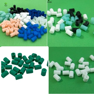 厂家直发样品硅胶耳扣配件现货螺纹圆柱形松紧带口罩调节扣可订制