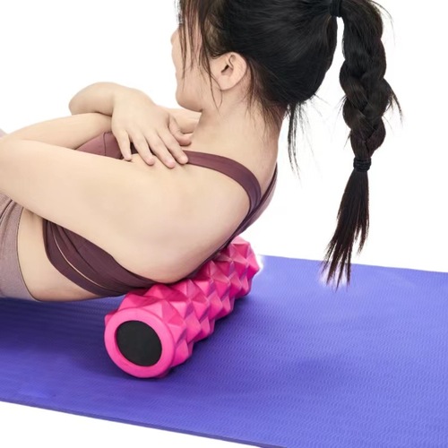 EVA Solid Yoga Roller 45cm 33cm Fitness Foam Roller Muscle Relaxation Leg Massager Back Rolling Wolf Tooth Club