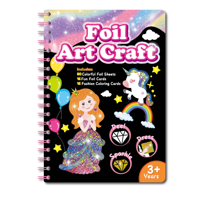 Magic Art Sticker This Children's Princess Animal Handmade DIY Coil This Colorful Colored Magic Art Painting