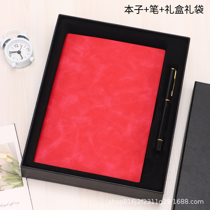 a5高颜值笔记本定制可印logo礼品盒套装简约商务会议记录现货批发|undefined