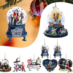 国境を越えた新製品かわいいクリスマス面白いアクリルクリスマスアクセサリー記念品プレゼントペンダント